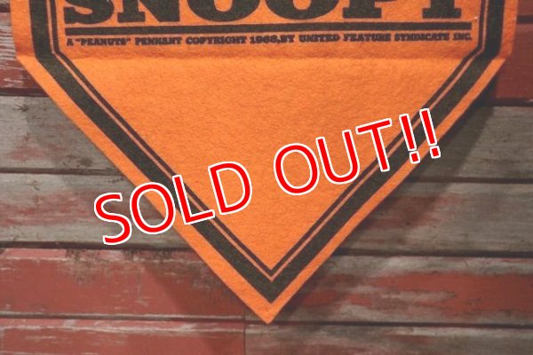 画像5: ct-220501-06 PEANUTS / 1960's Snoopy Banner "Happiness is Loving Your Enemies"