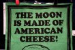 画像2: ct-220501-07 PEANUTS / 1960's Snoopy Banner "The Moon Is Made of American Cheese!"