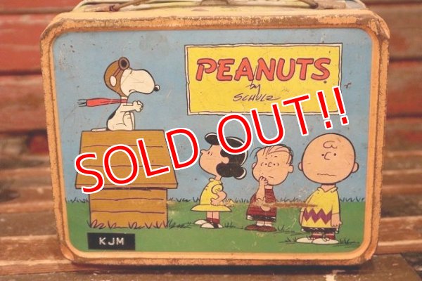 画像4: ct-220501-15 【JUNK】PEANUTS / THERMOS 1970's Metal Lunch Box
