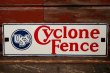 画像1: dp-220401-24 USS Cyclone Fence / Vintage Sign