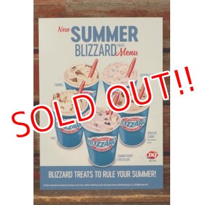 画像: dp-220401-28 Dairy Queen / Store Menu Card Sign 2018 "SUMMER BLIZZARD"