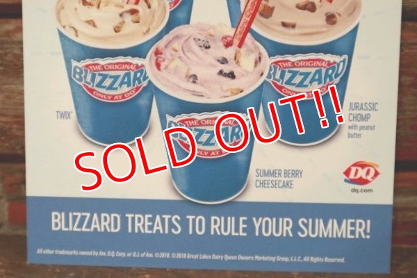 画像3: dp-220401-28 Dairy Queen / Store Menu Card Sign 2018 "SUMMER BLIZZARD"