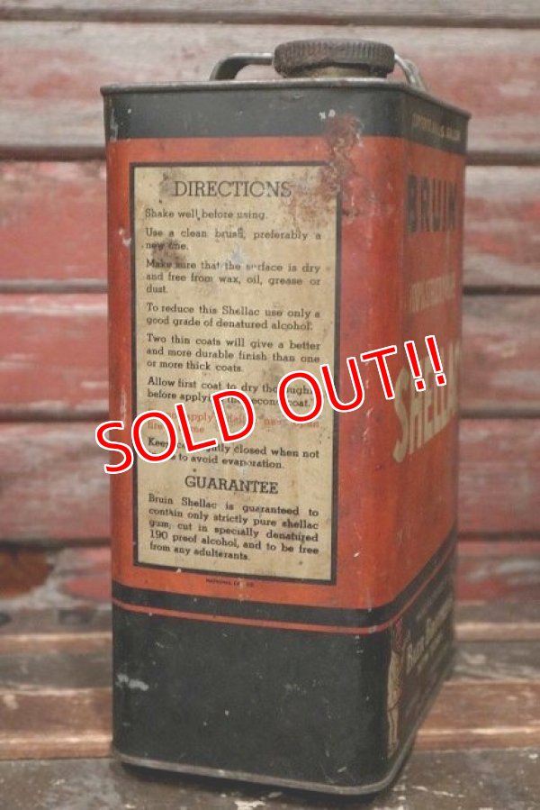 画像5: dp-220501-73 BAER BROTHERS BRUIN SHELLAC / 1 U.S. GALLONS Can
