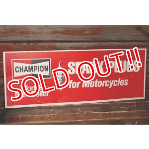 画像: dp-220501-74 CHAMPION / SPARK PLUGS Vintage Paper Sign