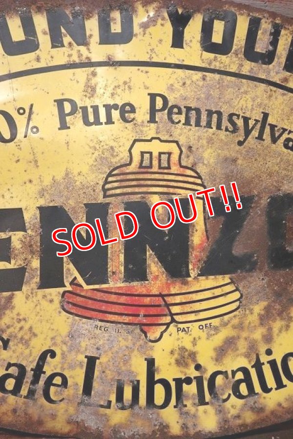 画像2: dp-220501-15 PENNZOIL / 1950's Metal Sign