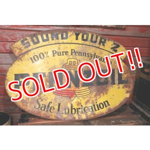 画像: dp-220501-15 PENNZOIL / 1950's Metal Sign