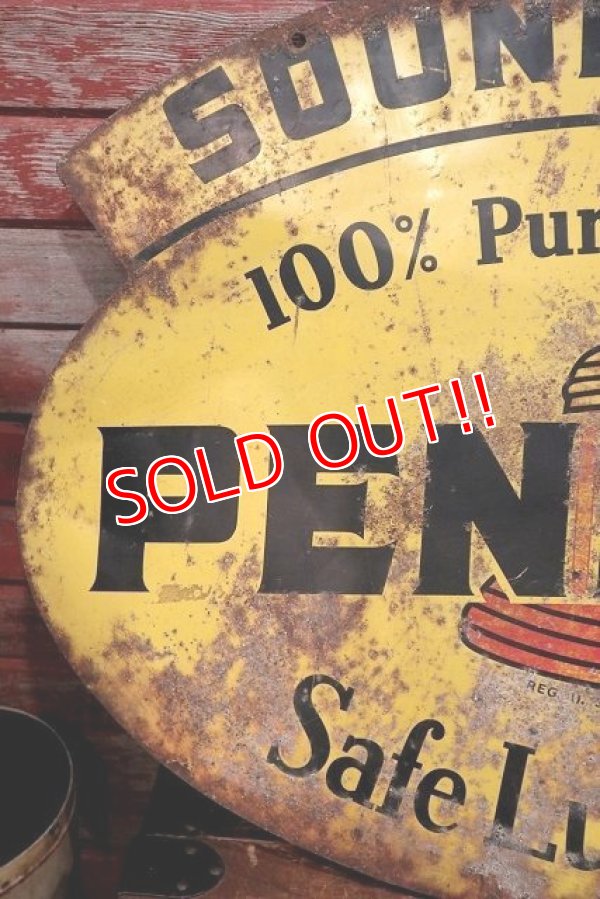 画像4: dp-220501-15 PENNZOIL / 1950's Metal Sign