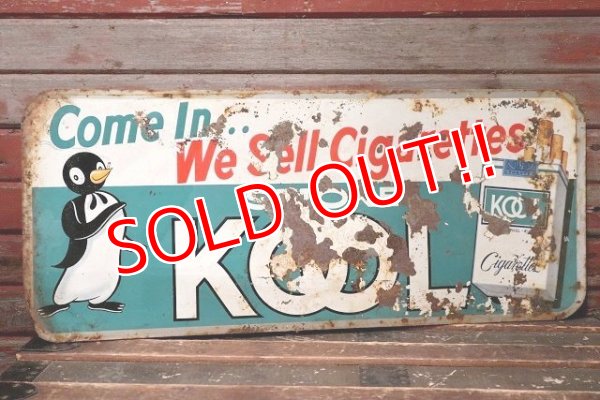 画像1: dp-220501-19 KOOL / 1960's Metal Sign