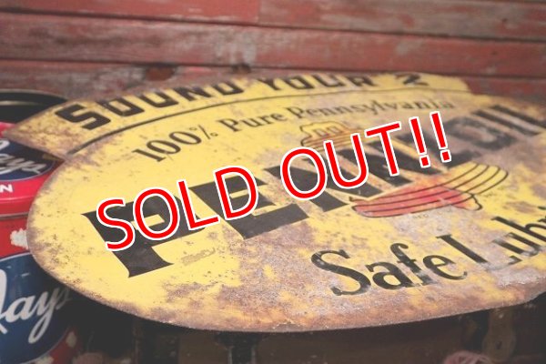 画像9: dp-220501-15 PENNZOIL / 1950's Metal Sign