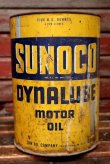 画像1: dp-220501-71 SUNOCO DYNALUBE / 1940's 5 U.S. QUART Motor Oil Can