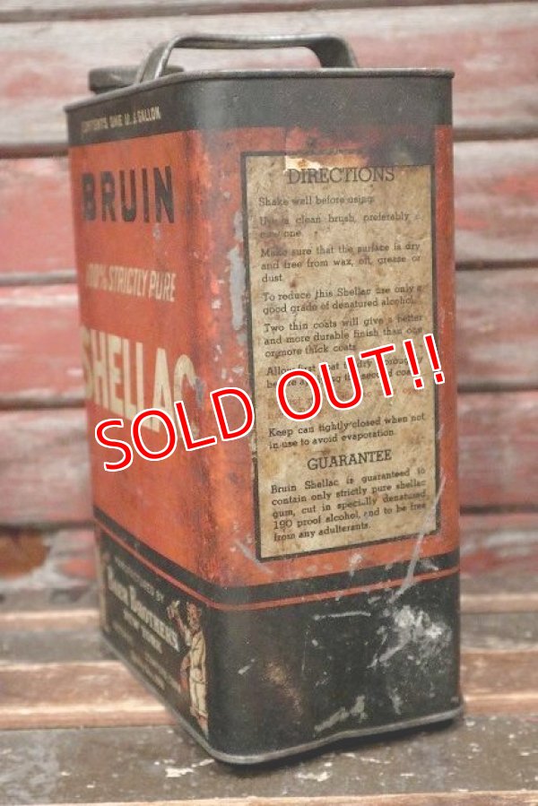 画像6: dp-220501-73 BAER BROTHERS BRUIN SHELLAC / 1 U.S. GALLONS Can