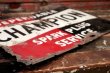 画像8: dp-220501-74 CHAMPION / SPARK PLUGS 1950's Metal Sign