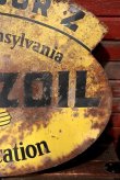 画像3: dp-220501-15 PENNZOIL / 1950's Metal Sign