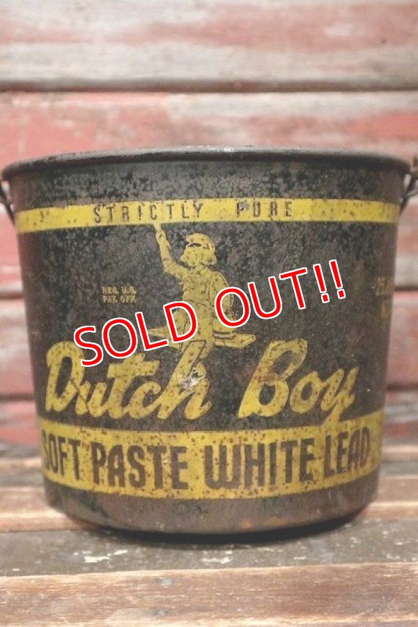 画像1: dp-220501-35 Dutch Boy/ 1950's-1960's SOFT PASTE WHITE LEAD Bucket