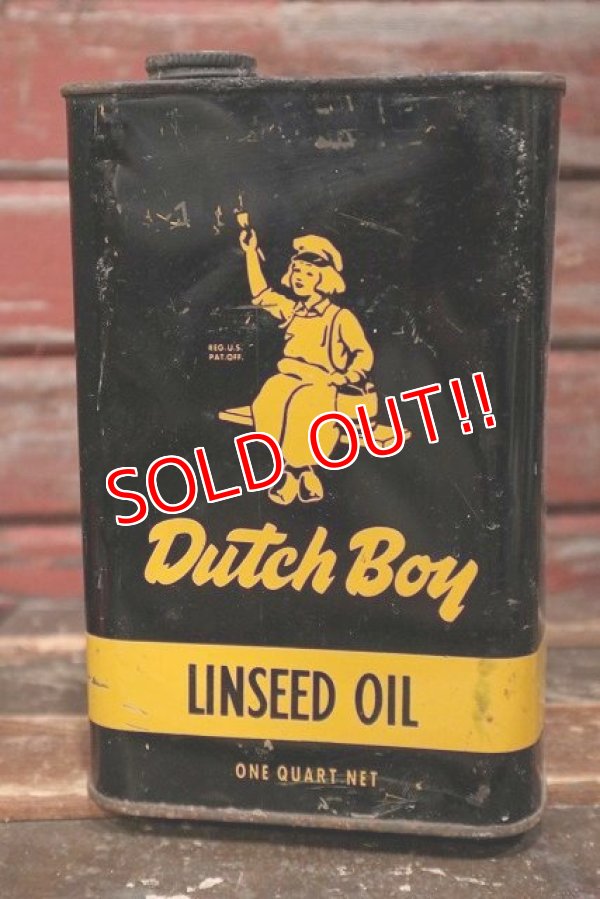 画像1: dp-220501-33 Dutch Boy / 1960's LINSEED OIL Can