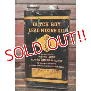 画像: dp-220501-34 DUTCH BOY / 1940's LEAD MIXING OIL ONE GALLON Can