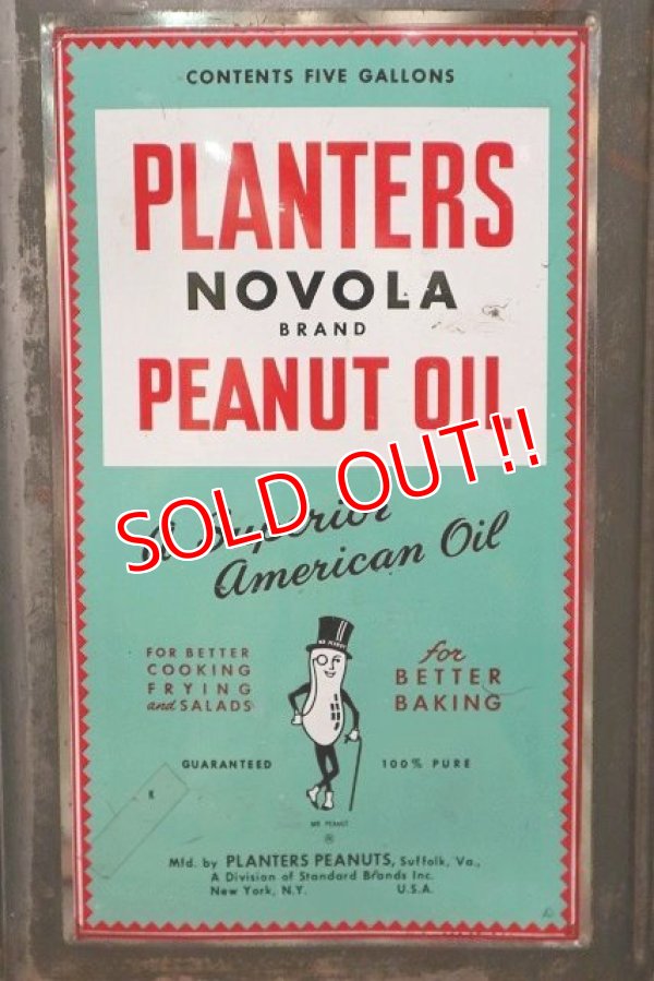 画像3: ct-220501-50 PLANTERS / MR.PEANUT 1960's NOVALA PEANUT OIL 5 GALLONS Can