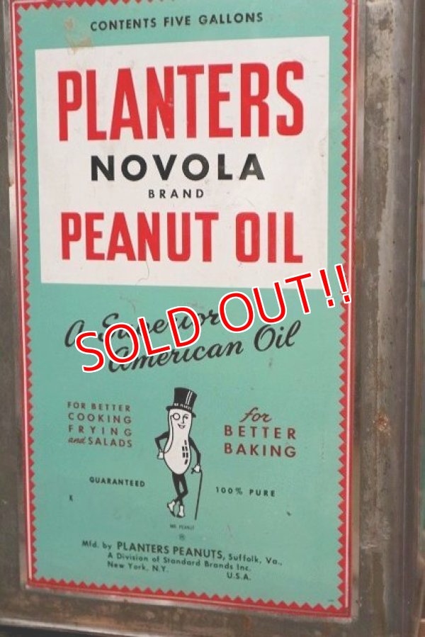 画像4: ct-220501-50 PLANTERS / MR.PEANUT 1960's NOVALA PEANUT OIL 5 GALLONS Can