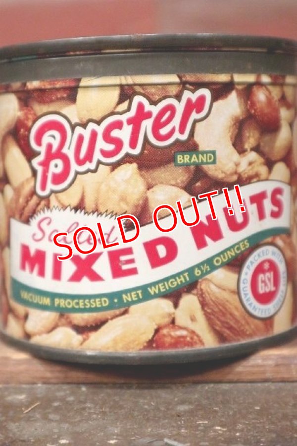 画像2: dp-220501-101 Buster BRAND / Salted MIXED NUTS Vintage Can