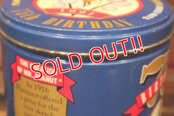 画像7: ct-220501-60 PLANTERS / MR.PEANUT MIXED NUTS 1991 75th BIRTHDAY Can