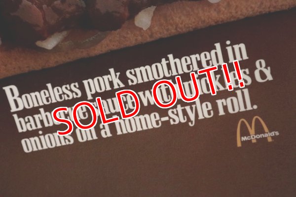 画像6: dp-220501-67 McDonald's / 1989 Translite "McRIB SANDWICH"