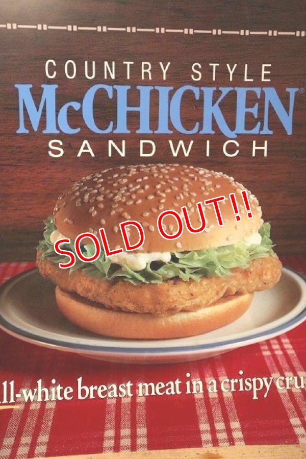 画像2: dp-220501-66 McDonald's / 1988 Translite "McCHICKEN SANDWICH"