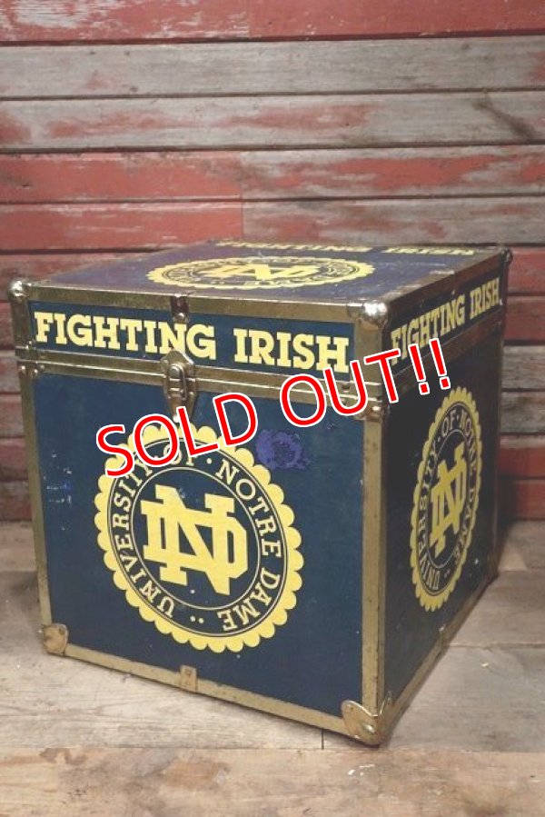 画像1: dp-220501-77 University of Notre Dam Fighting Irish / 1970's Storage Box