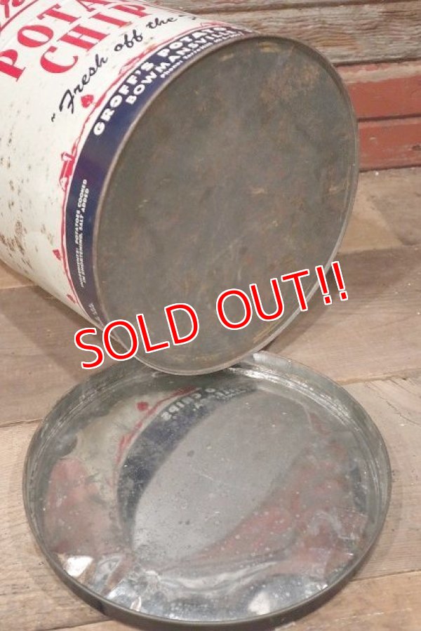 画像9: dp-220501-21 Groff's / Vintage Potato Chips Can