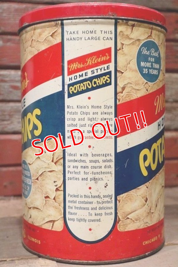 画像3: dp-220501-21 Mrs. Klein's / Vintage Potato Chips Can