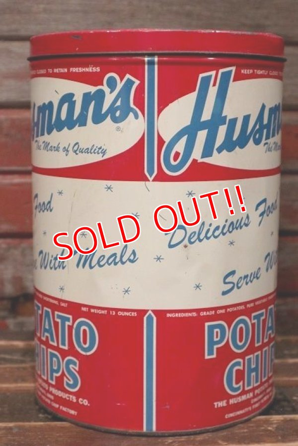 画像4: dp-220501-21 Husman's / Vintage Potato Chips Can