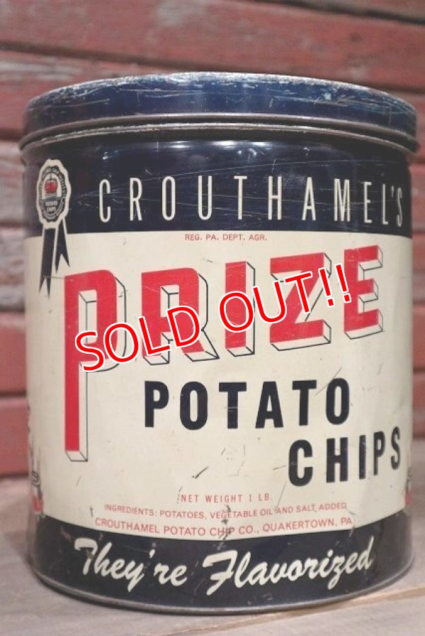 画像2: dp-220501-21 PRIZE / Vintage Potato Chips Can