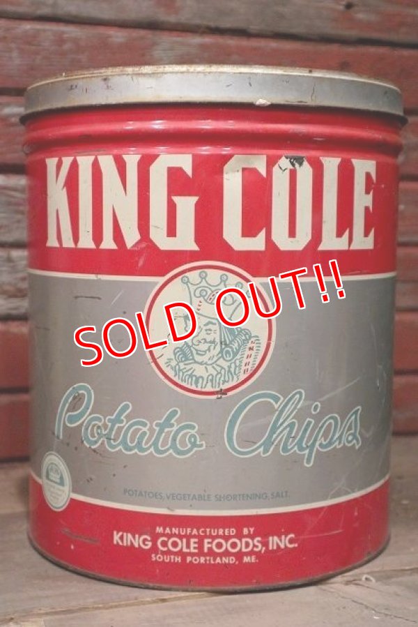 画像1: dp-220501-21 KING COLE / Vintage Potato Chips Can