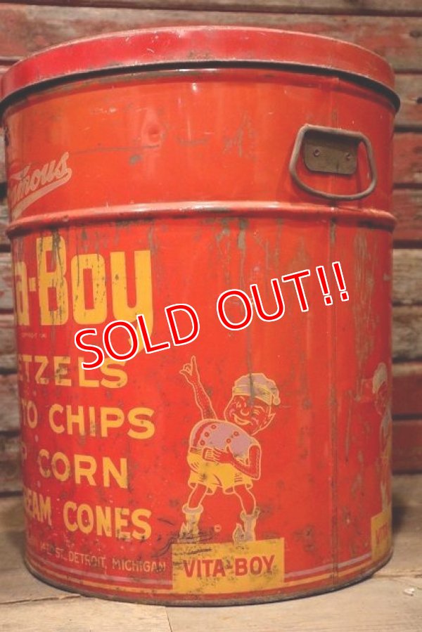画像3: dp-220501-21 Vita-Boy / Vintage Potato Chips Can