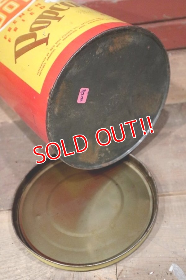 画像9: dp-220501-21 RED DOT / Vintage Pop Corn Can