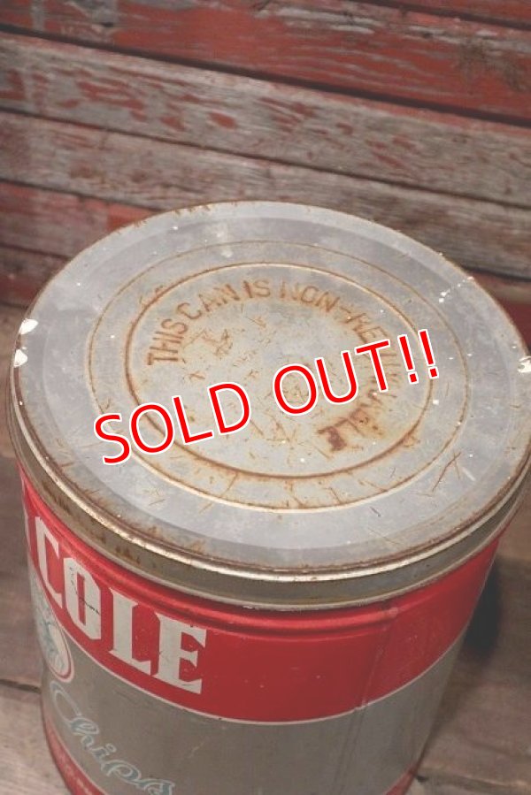 画像6: dp-220501-21 KING COLE / Vintage Potato Chips Can