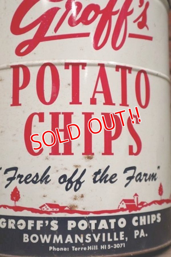 画像2: dp-220501-21 Groff's / Vintage Potato Chips Can