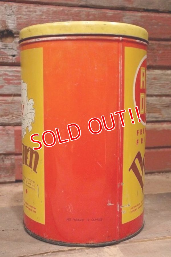 画像5: dp-220501-21 RED DOT / Vintage Pop Corn Can