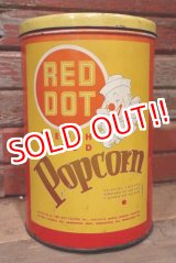 画像: dp-220501-21 RED DOT / Vintage Pop Corn Can