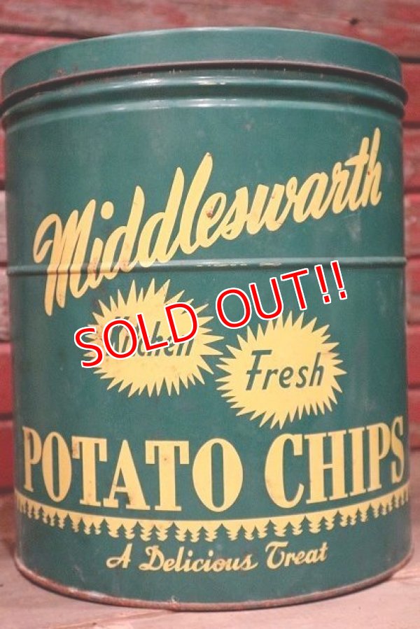 画像2: dp-220501-21 Middleswarth / Vintage Potato Chips Can