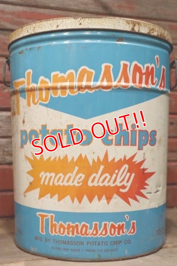 画像2: dp-220501-21 Thomasson's / Vintage Potato Chips Can