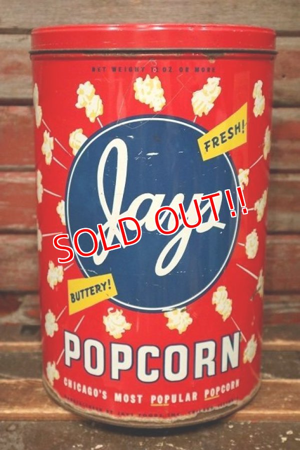 画像1: dp-220501-21 Jays / Vintage Pop Corn Can