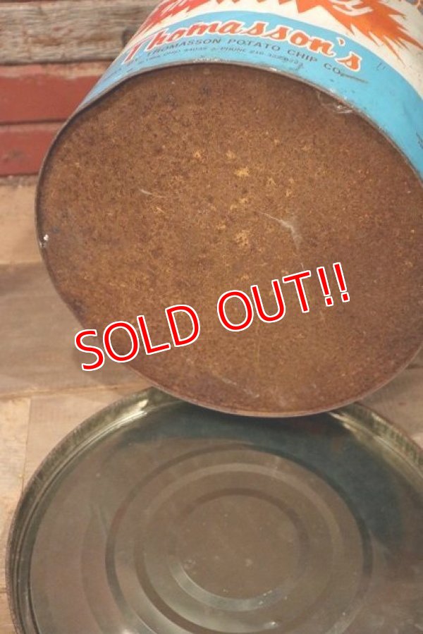 画像10: dp-220501-21 Thomasson's / Vintage Potato Chips Can