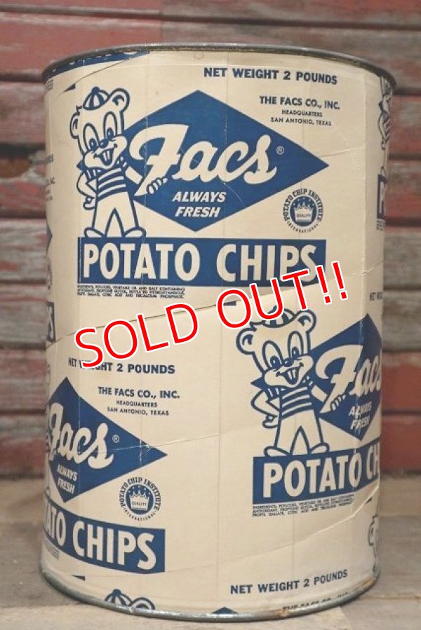 画像1: dp-220501-21 Facs / Vintage Potato Chips Box