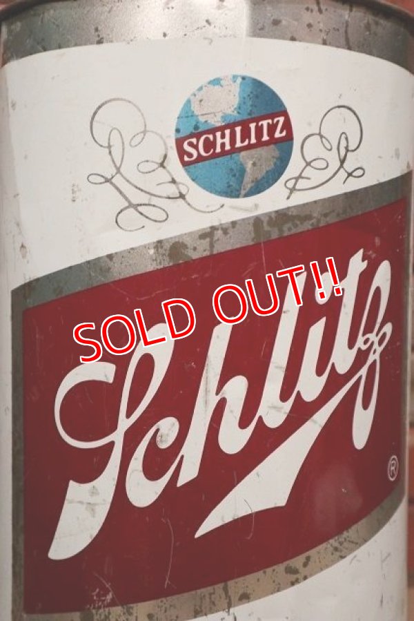 画像2: dp-220501-79 Schlitz Beer / 1970's Tin Trash Can