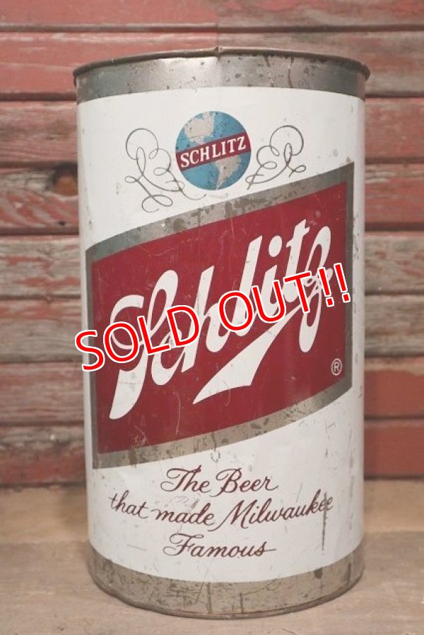 画像1: dp-220501-79 Schlitz Beer / 1970's Tin Trash Can