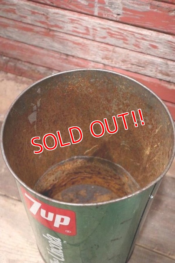 画像7: dp-220501-78 7up / 1970's Tin Trash Can