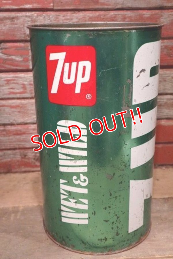 画像4: dp-220501-78 7up / 1970's Tin Trash Can