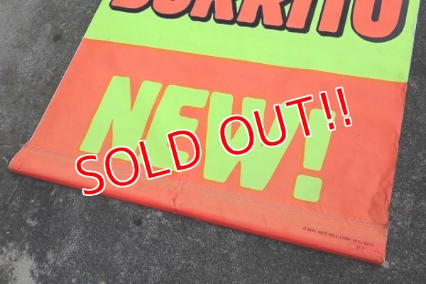 画像5: dp-220501-38 TACO BELL / 1992 Banner "NEW! STEAK BURRITO"