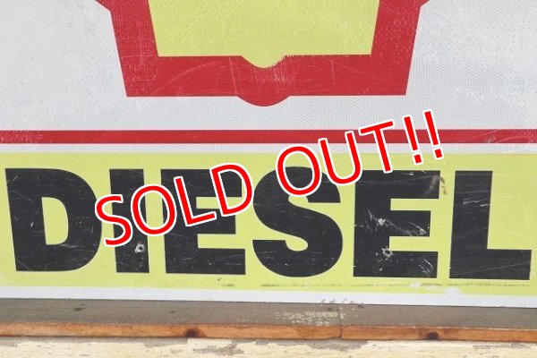 画像3: dp-220501-42 SHELL DIESEL / Gas Station Road Sign