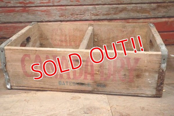 画像2: dp-220501-83 CANADA DRY / Vintage Wood Box